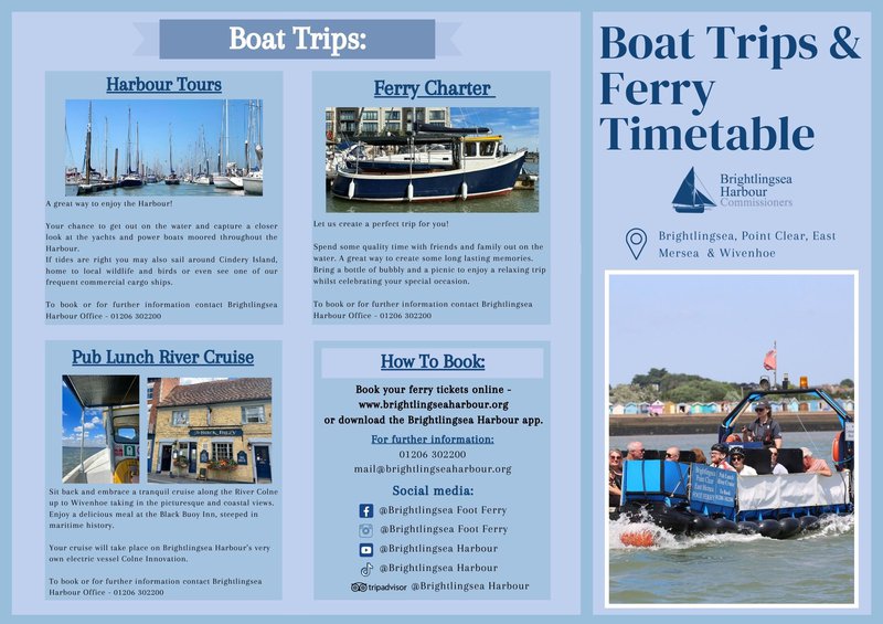 2024 a Foot Ferry Timetable